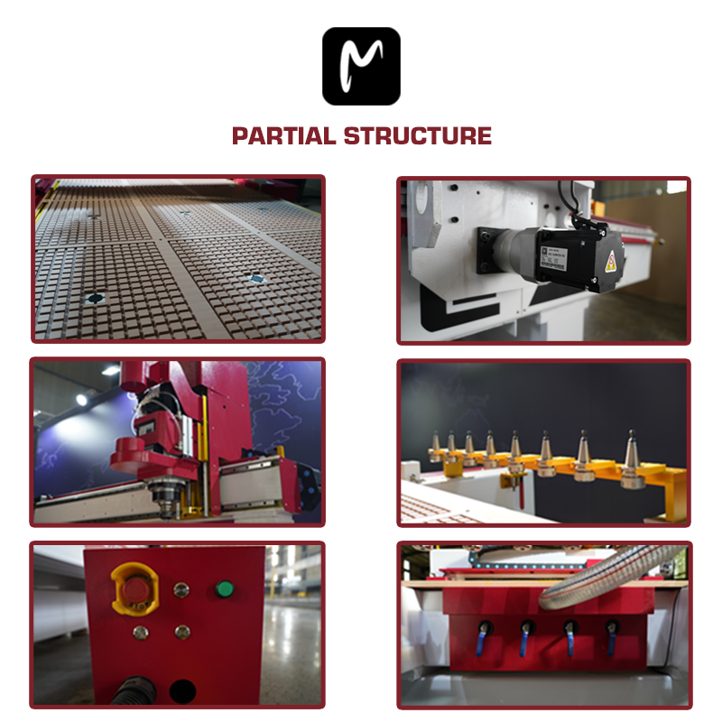 1325 3 axe Atc Cnc Router Mașină de sculptat pentru prelucrarea lemnului