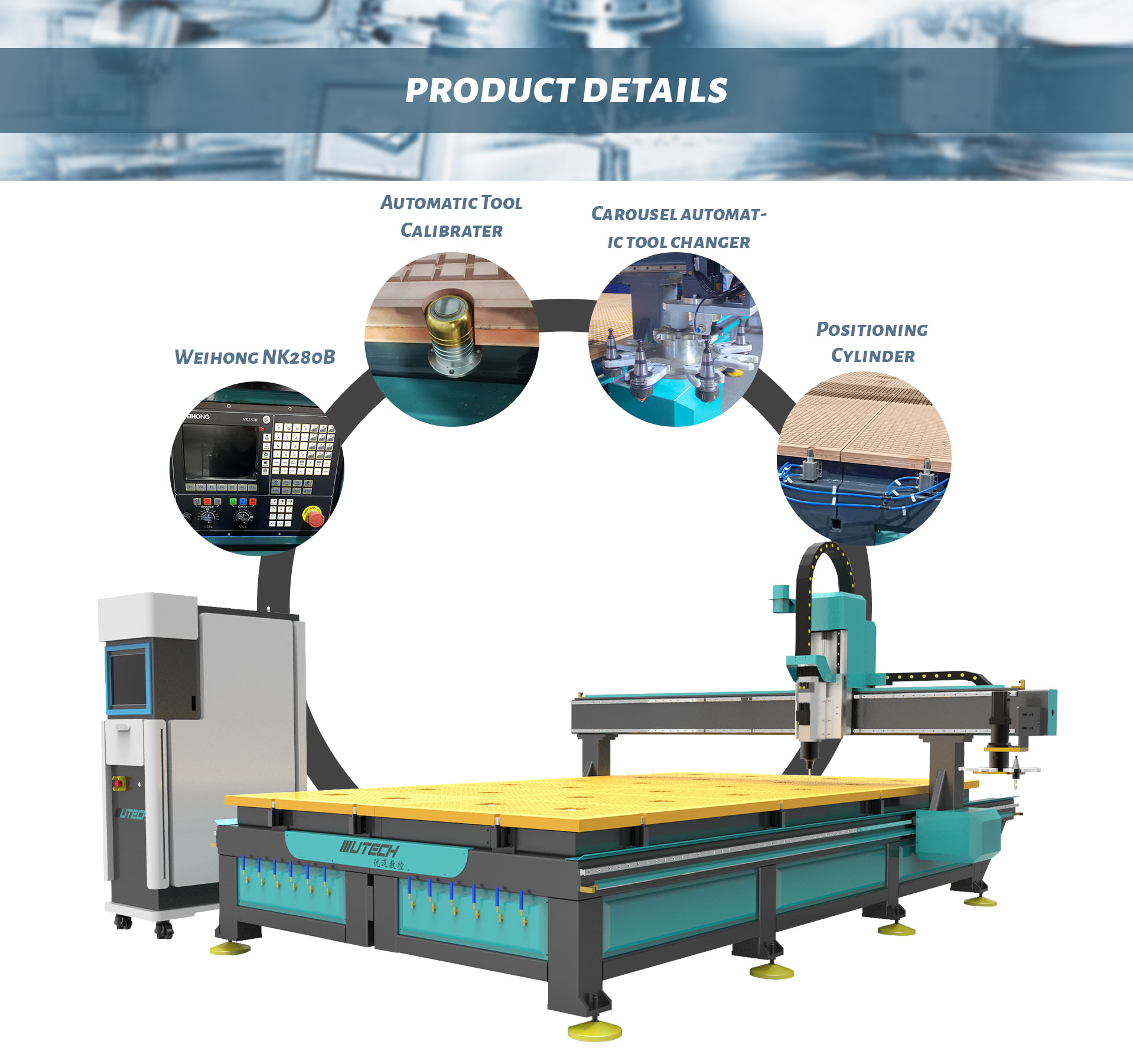 Detalii CNC Machine