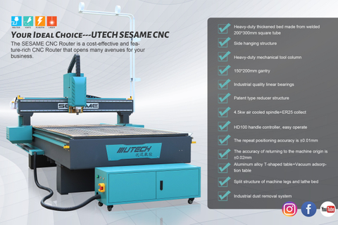 1325 Router CNC pentru prelucrarea lemnului Mașină de tăiat cu router CNC pentru uși din lemn