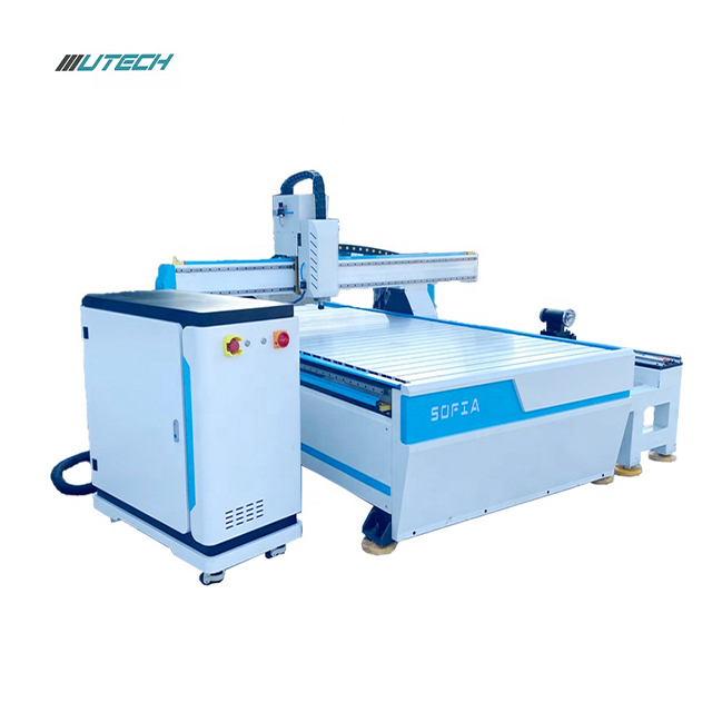 Router CNC 1325 ATC cu Rotativ pentru Lemn Mdf Aluminiu