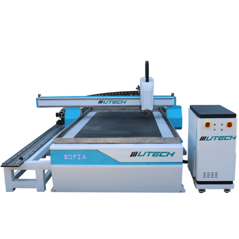 5 * 10ft Cnc Router Machine Industria mobilierului pentru prelucrarea lemnului cu dispozitiv rotativ